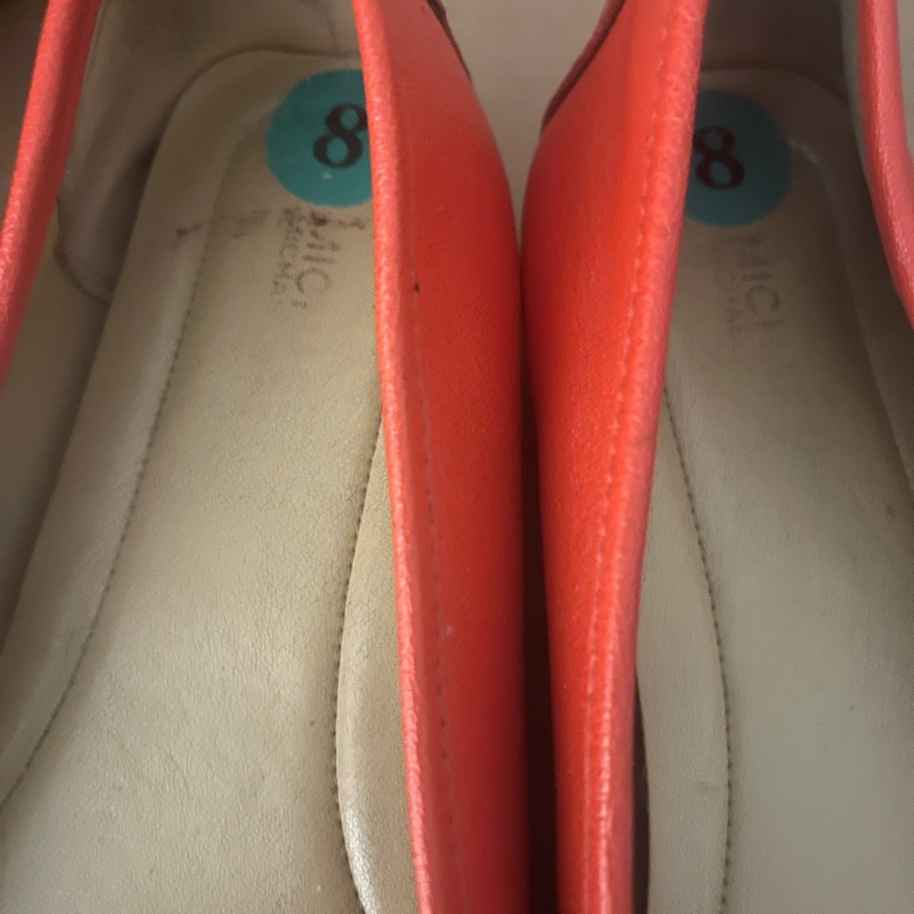 Michael Kors Red Leather Loafers for Women - Picture 5 of 5